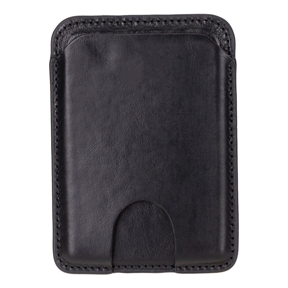 Bloominbag Linea Onyx Black Phone Card Holder Deri Telefon Kartlık görseli 1