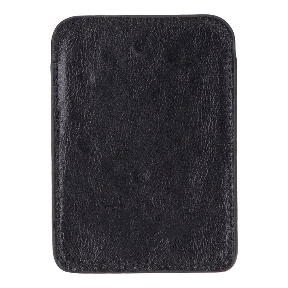 Bloominbag Linea Onyx Black Phone Card Holder Deri Telefon Kartlık görseli 4