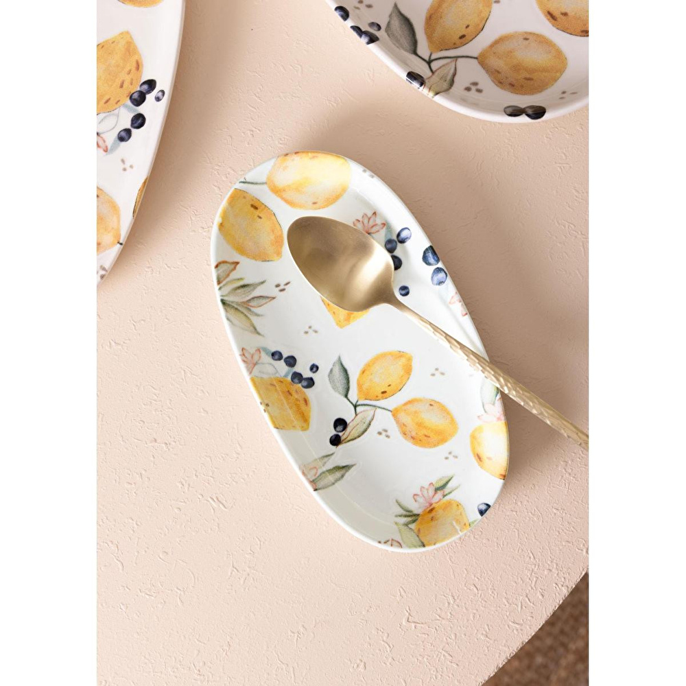 The Mia Limoncello Oval Servis 2li 26 Cm Lmn023 görseli 1
