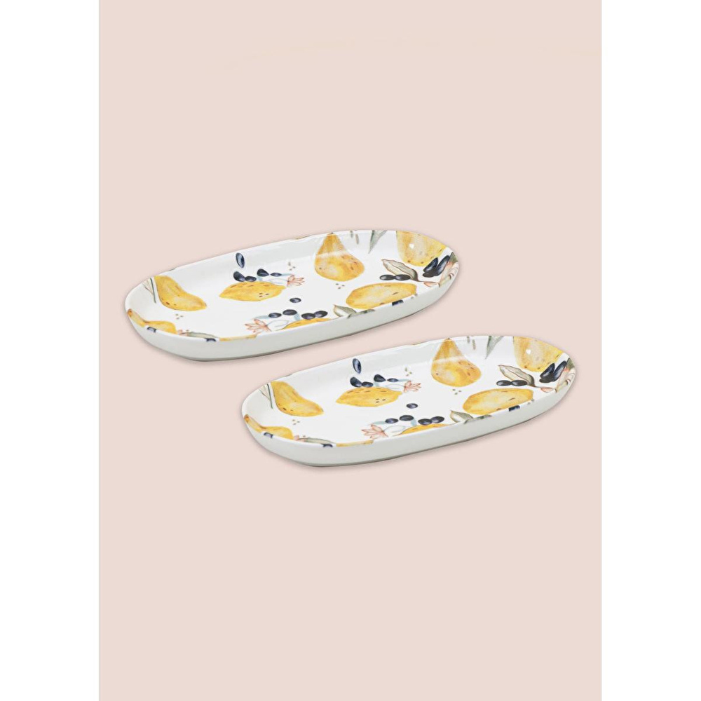 The Mia Limoncello Oval Servis 2li 26 Cm Lmn023 görseli 4