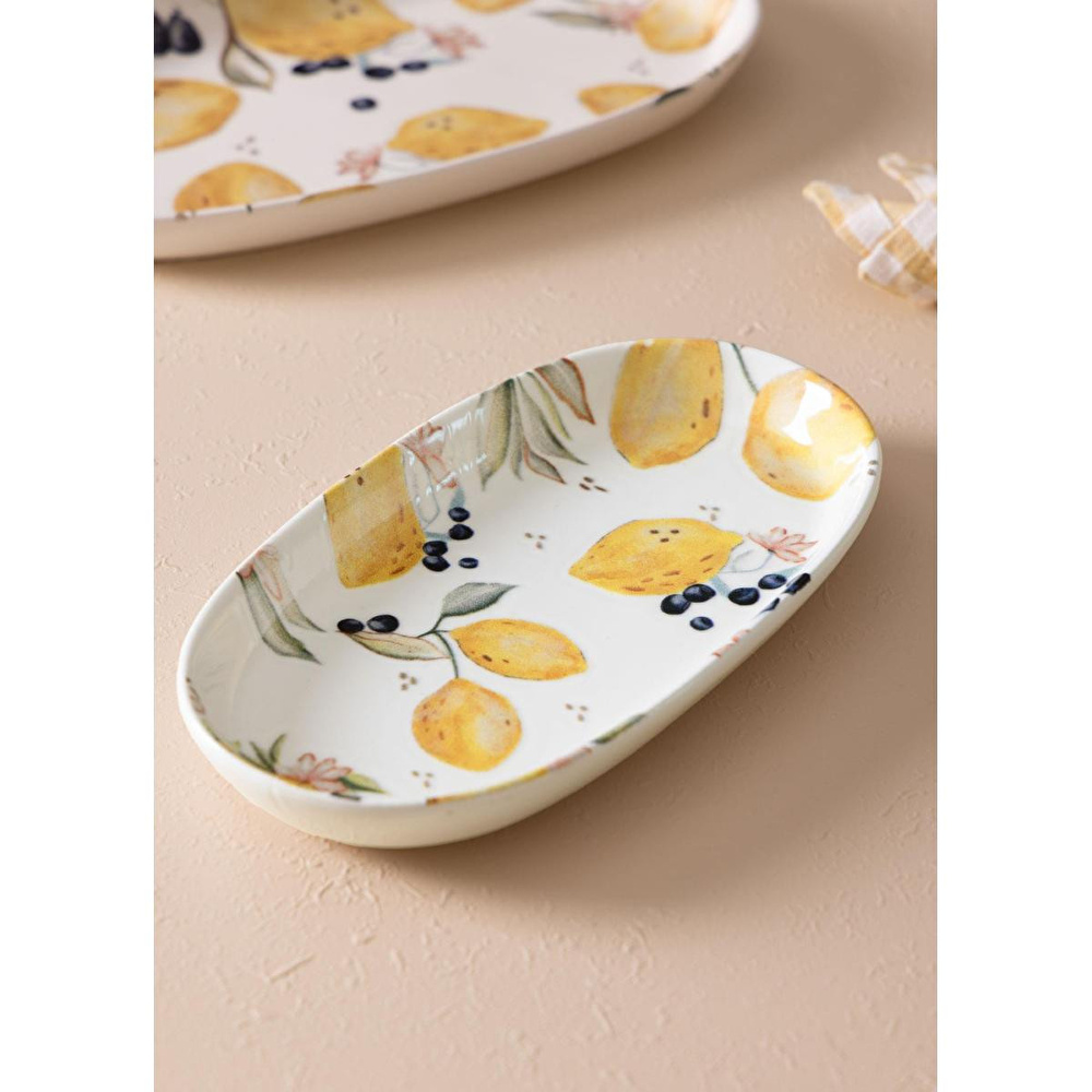 The Mia Limoncello Oval Servis 2li 26 Cm Lmn023 görseli 2