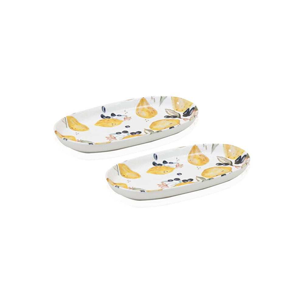 The Mia Limoncello Oval Servis 2li 26 Cm Lmn023 görseli 3