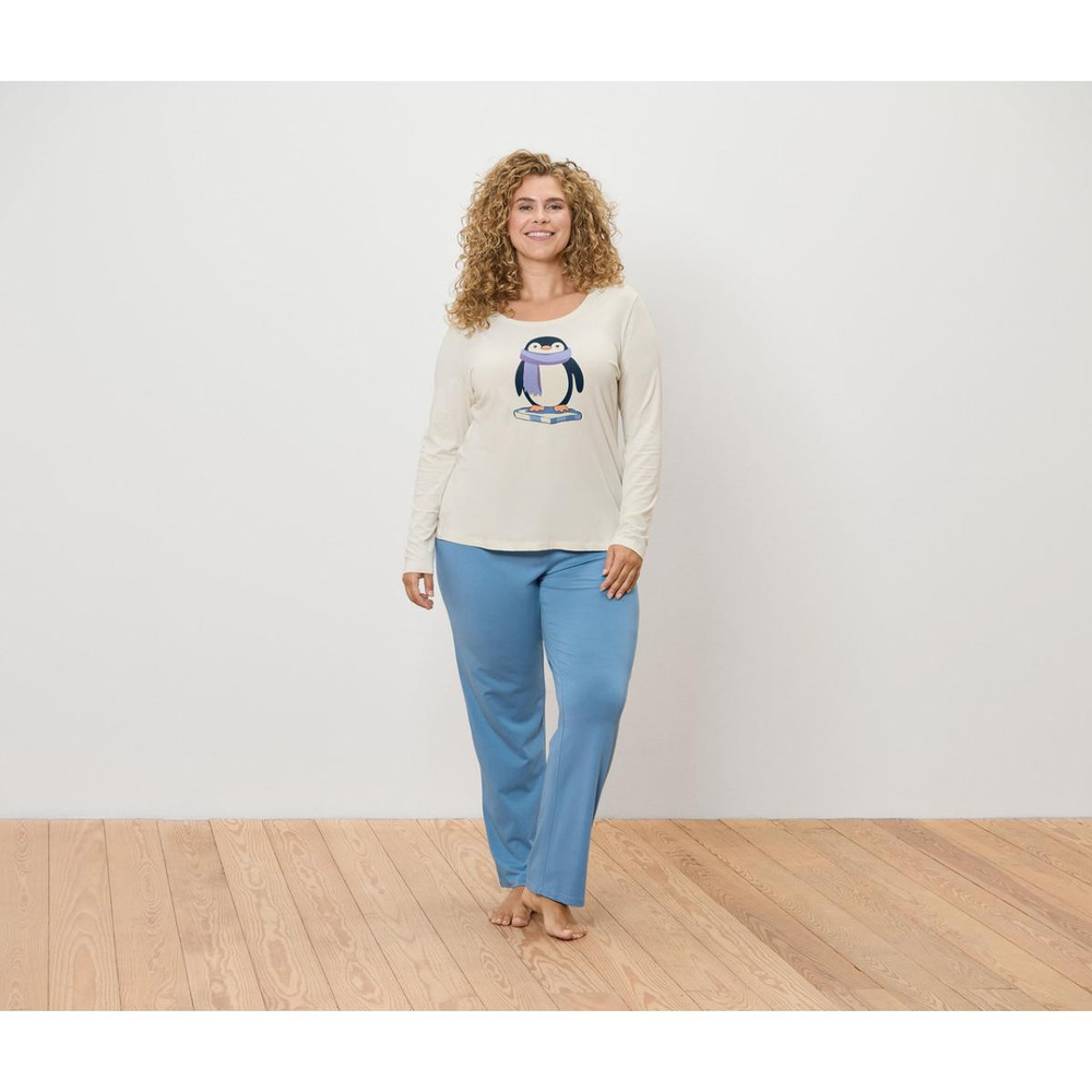 Tchibo Kadın Pijama, Basic Penguen görseli 4