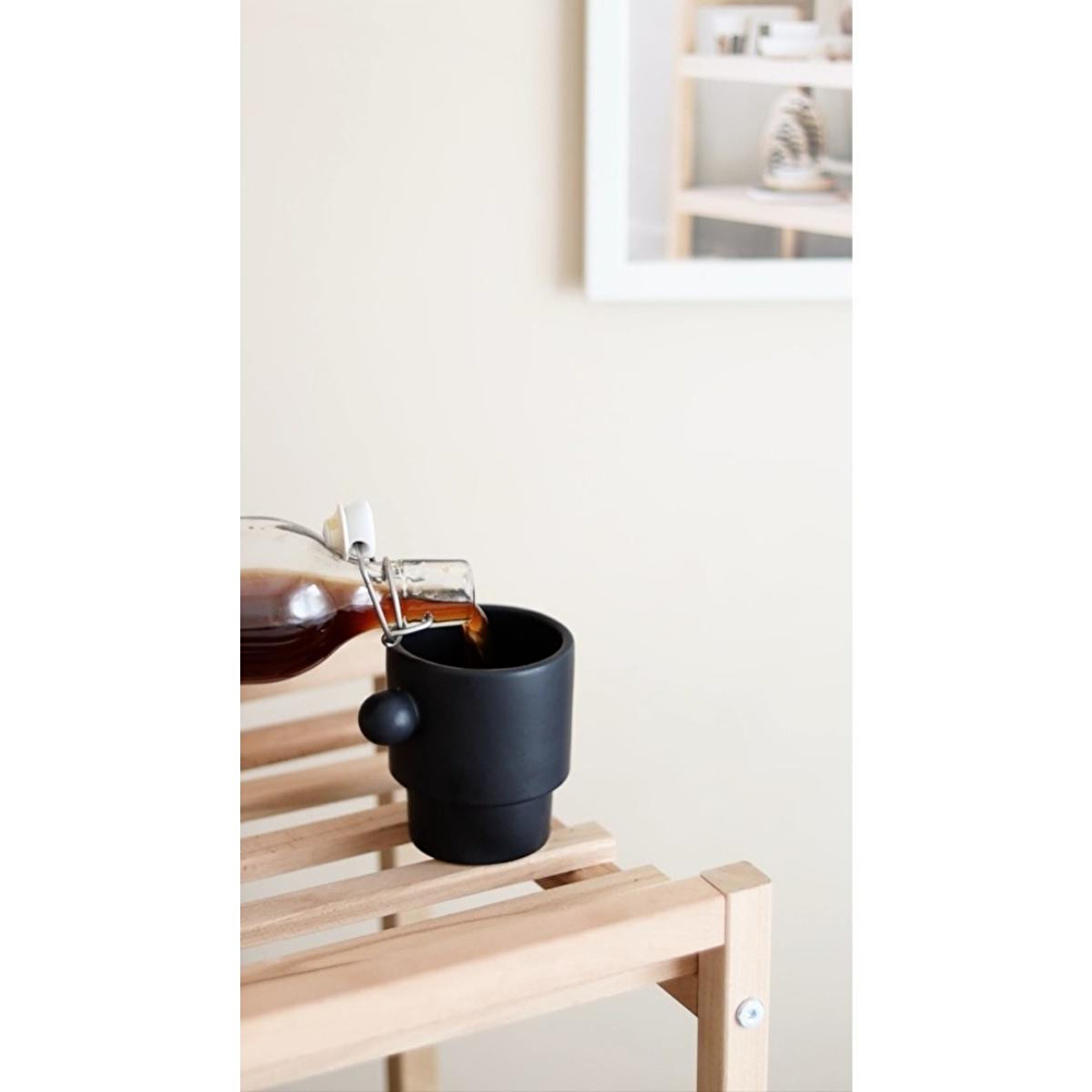 Beige & Stone Colorfull Coffe Collection Top Kulplu El Yapımı Seramik Kupa görseli 1