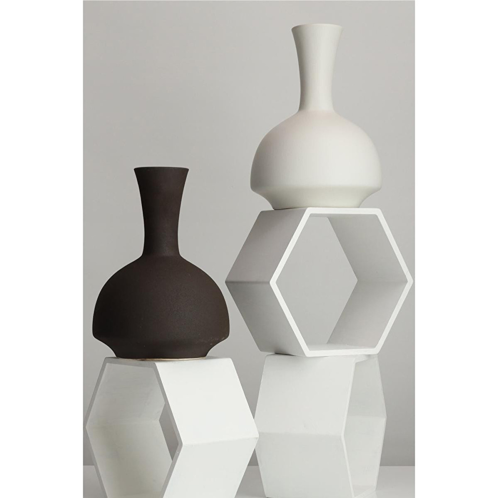Beige & Stone Odessa Pure Vazo Dekoratif Obje görseli 3