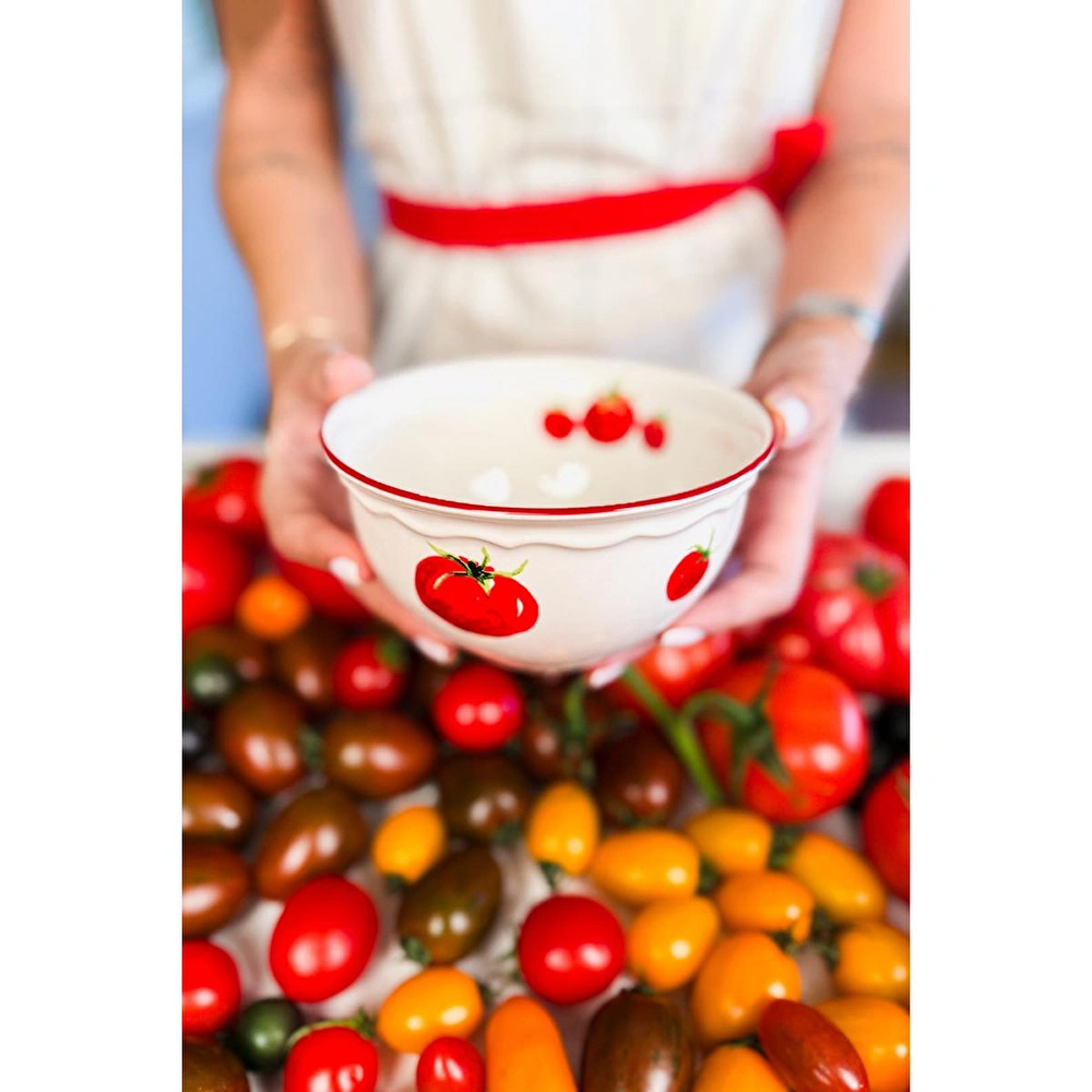 Rakle Pomodoro Stoneware 4'lü Çorba Kasesi Seti 15 Cm görseli 1