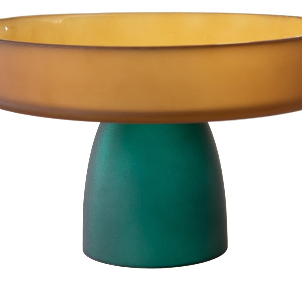 Mudo Home Colors Ayakli Cam Sunum 18cm -amber görseli 4