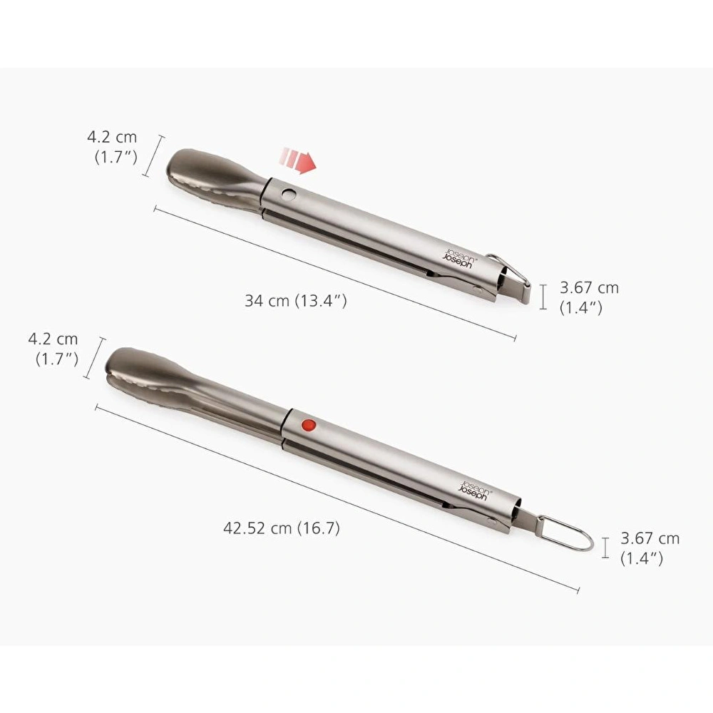 Joseph Joseph Grillout 2 Li Paslanmaz Çelik Barbekü Spatulası Ve Maşa Seti görseli 5