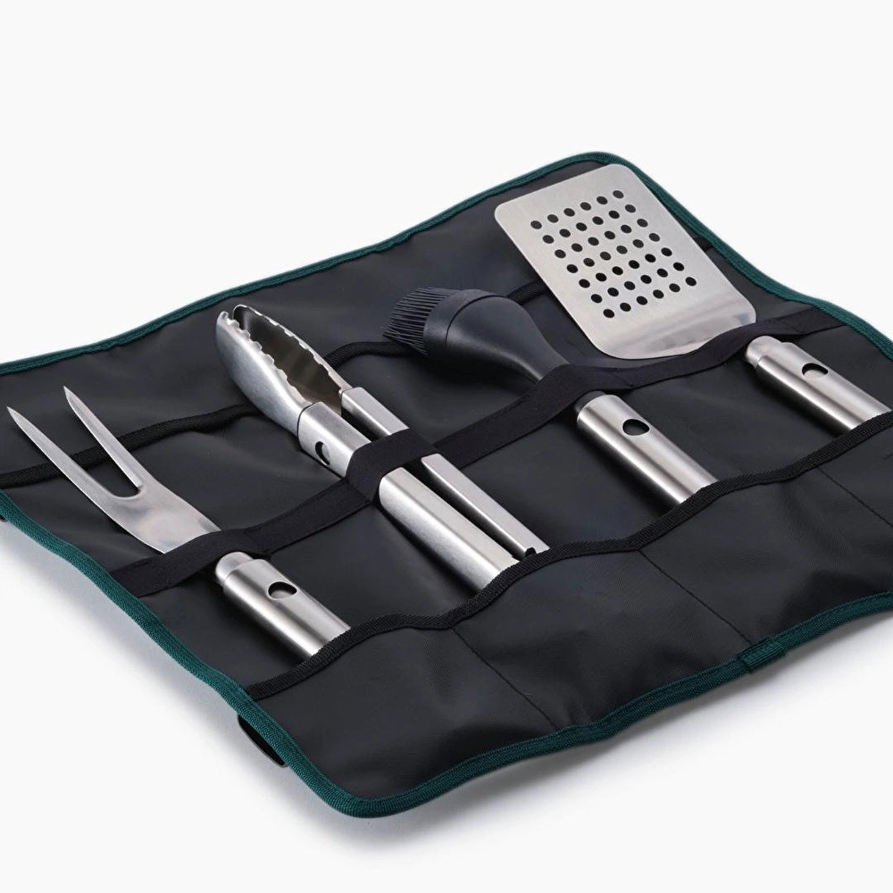 Joseph Joseph Grillout 4 Lü Paslanmaz Çelik Barbekü Aksesuar Seti Taşıma Çantalı görseli 4