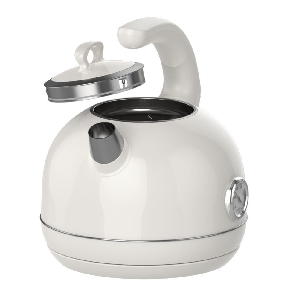 Premier Prk 1215c Retro Tasarımlı Analog Göstergeli Paslanmaz Çelik Hazneli Su Isıtıcısı Cool Touch Kettle Krem Renk görseli 5
