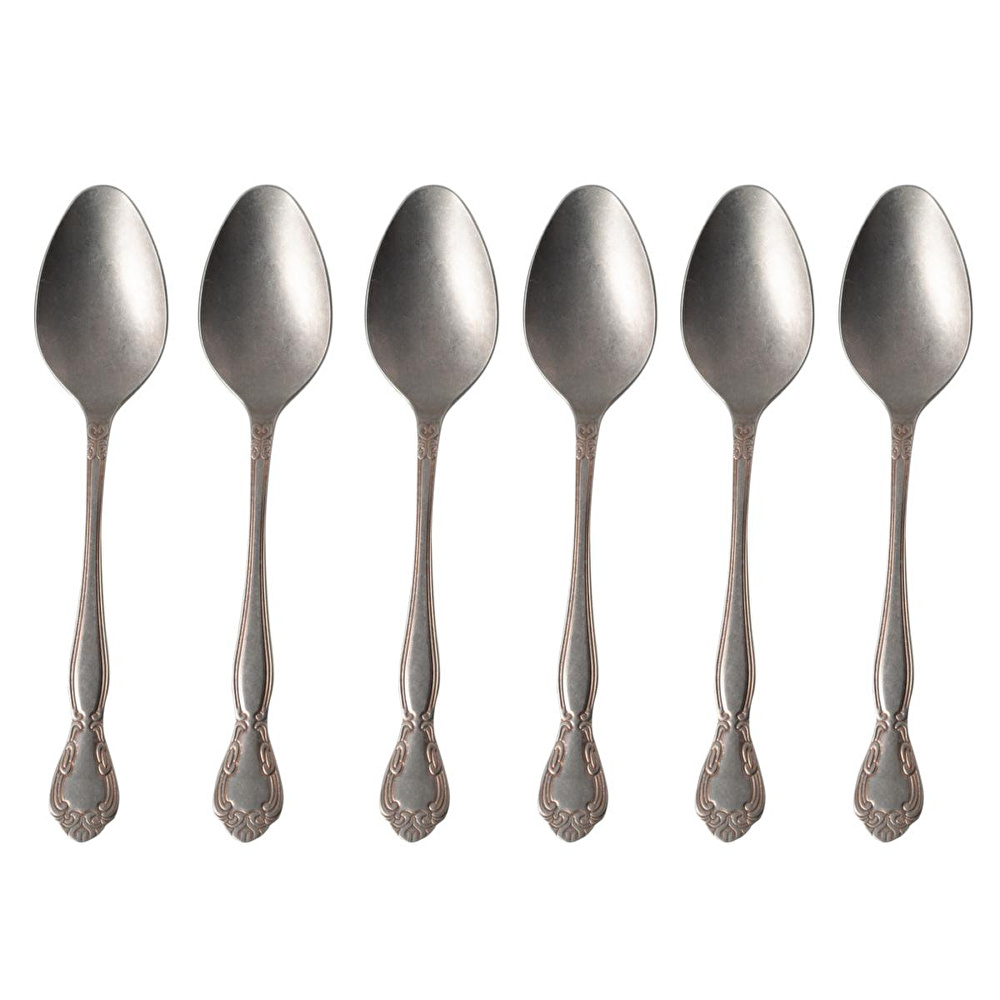 Mudo Home Aurelia Eski̇tme Gold Yemek Kaşiği 6 Li Set görseli 2
