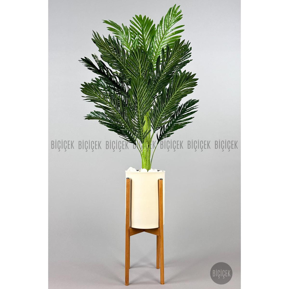 Biçiçek 150cm Areka Ağacı Ayaklı Metal Saksıda 2 görseli 4
