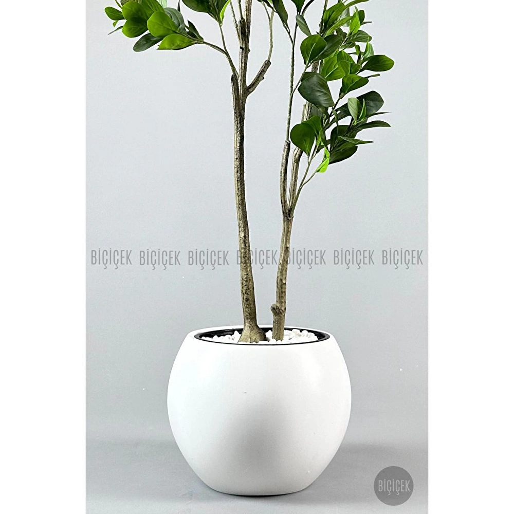 Biçiçek Yapay Manolya Ağacı 150-180cm Beyaz görseli 2