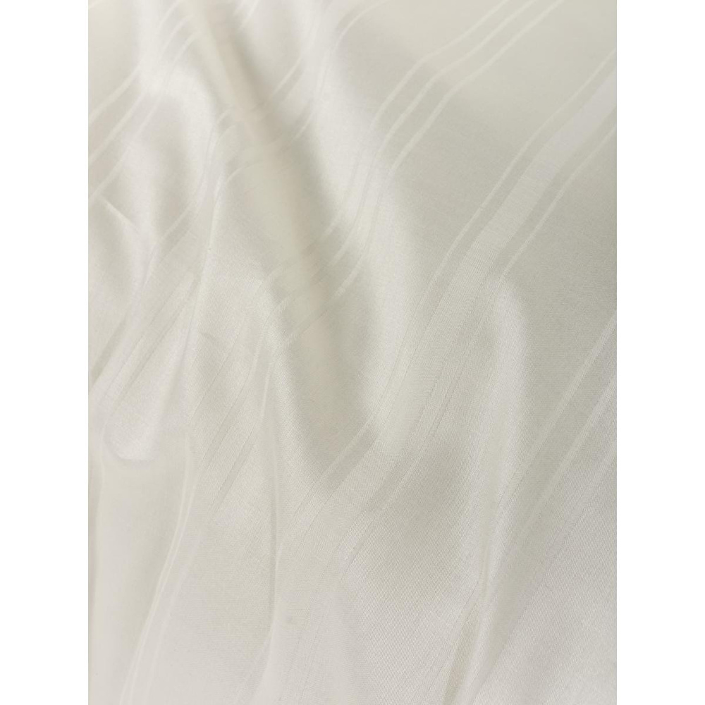 Cotton Box Smart Bambu Saten Çift Kişilik Nevresim Takımı Stripe Ekru görseli 4