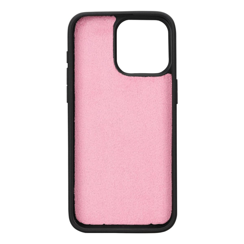 Bloominbag Bloomcase Apple Iphone 15 Pro Max (6.7") Peony Pink Hakiki Deri Çıkarılabilir Cüzdanlı Telefon Kılıfı görseli 5