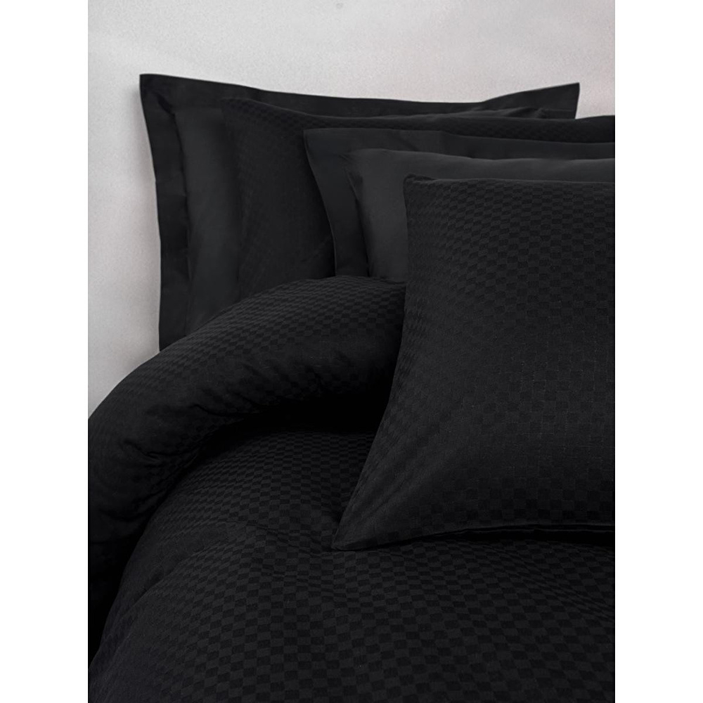 Cotton Box Plaid Ranforce Çift Kişilik Nevresim Takımı Siyah görseli 2