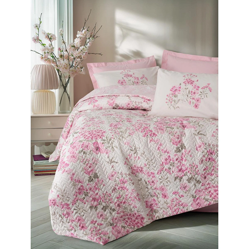 Cotton Box Çift Kişilik Complete Set Floren Pembe görseli 1