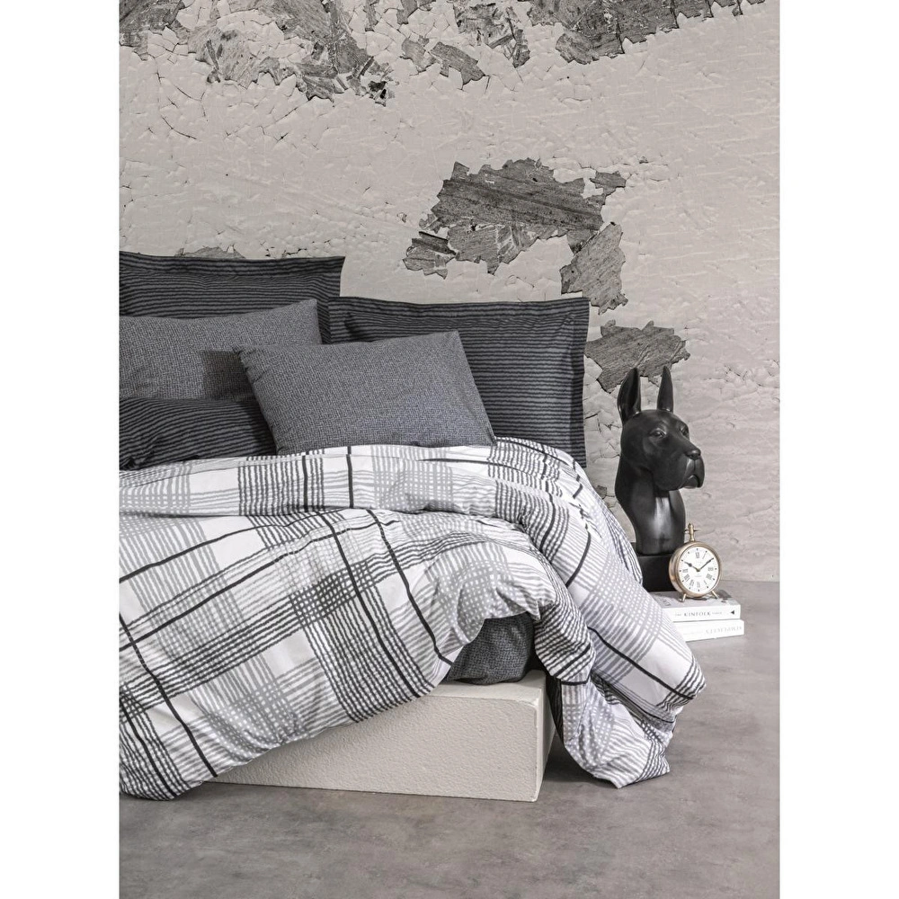 Cotton Box Modern Çift Kişilik Nevresim Takımı Will Antrasit görseli 1