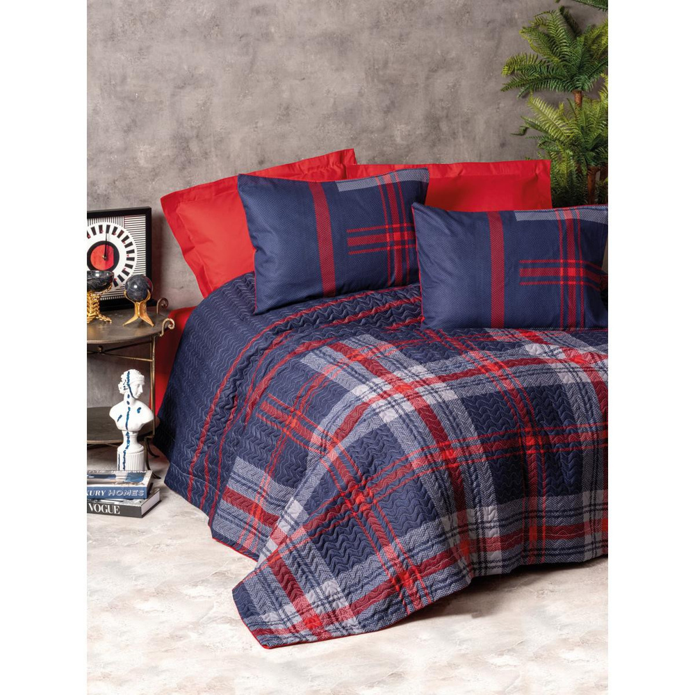 Cotton Box Masculine Çift Kişilik Complete Set Abel Kırmızı görseli 1