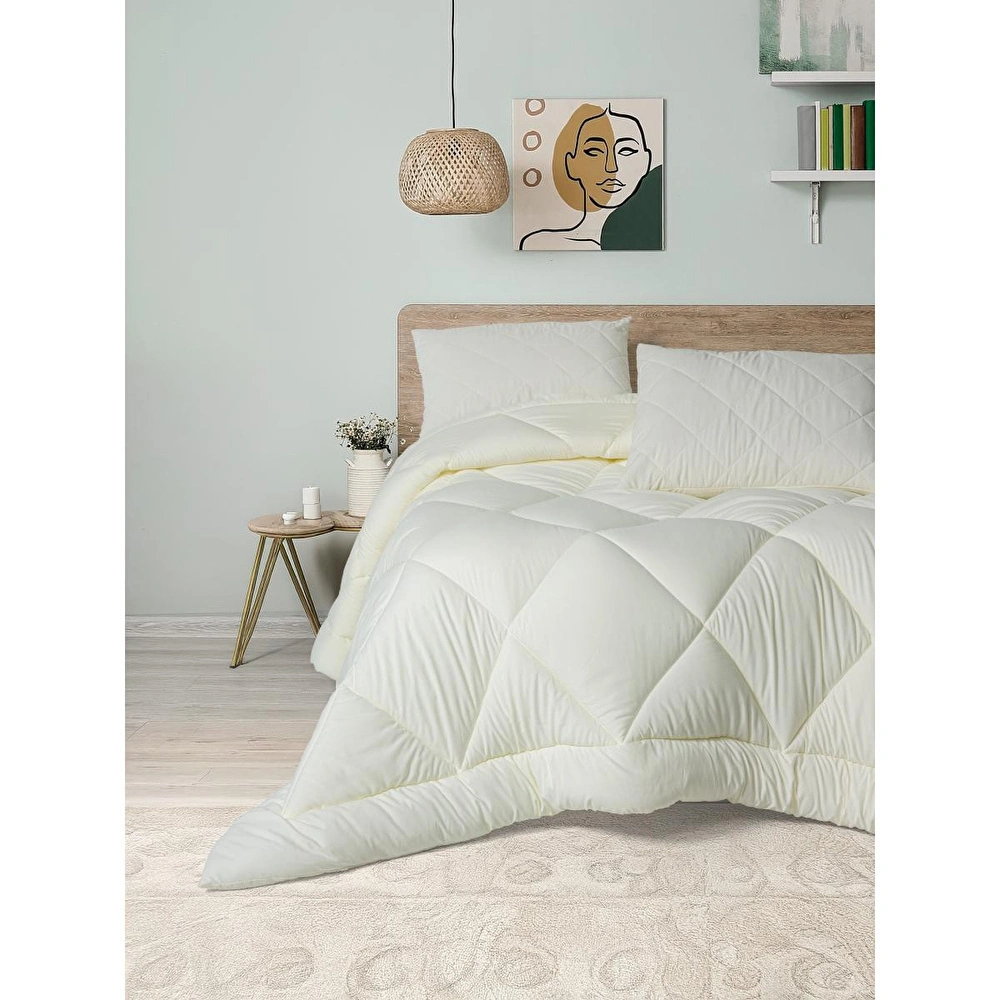 Cotton Box Softwash Tek Kişilik Yorgan Seti Ekru görseli 1