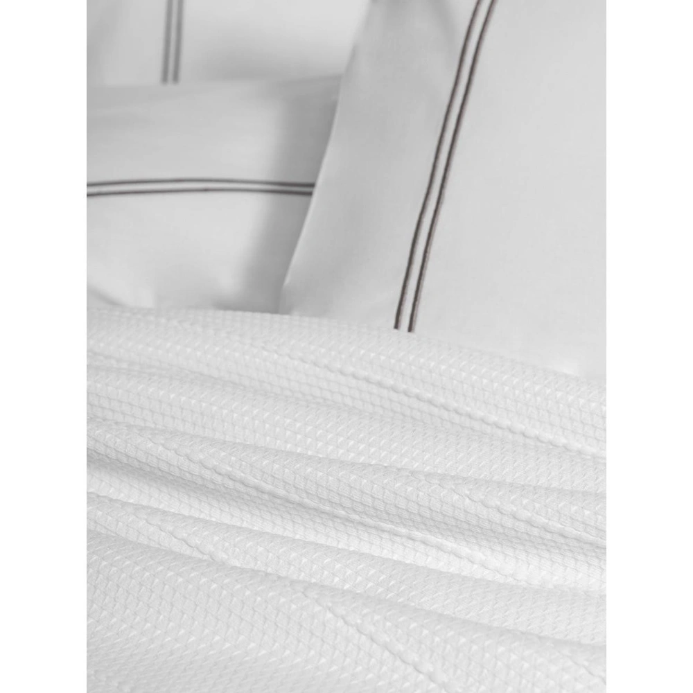 Cotton Box Classic Çeyizlik Çift Kişilik Pikeli Nevresim Takımı Mehveş Beyaz görseli 3
