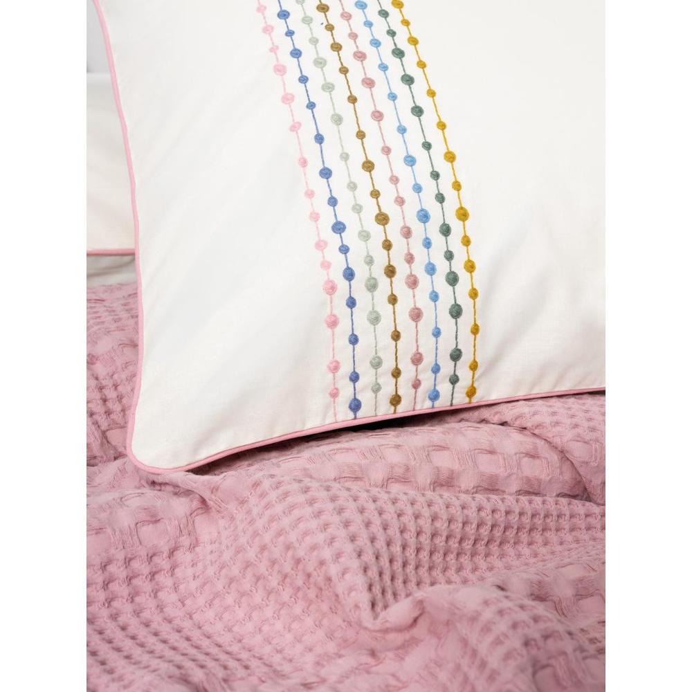 Cotton Box Aura Tek Kişilik Pike Takımı Pebble Pembe görseli 4