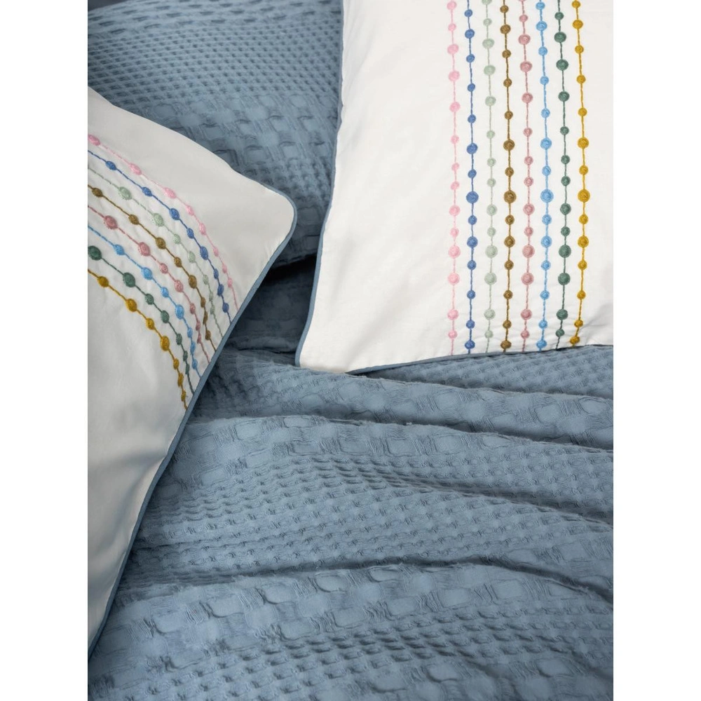 Cotton Box Aura Tek Kişilik Pike Takımı Pebble Indigo görseli 2