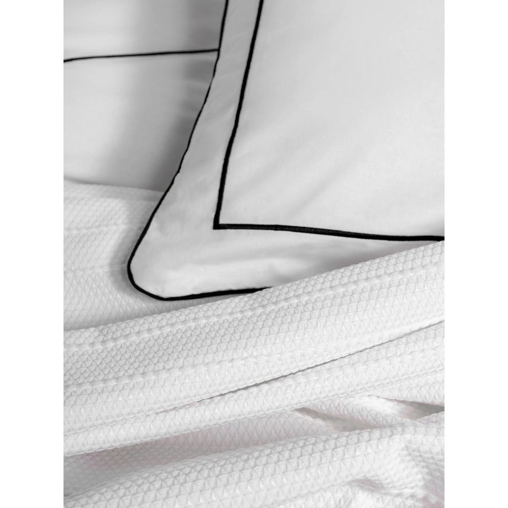 Cotton Box Classic Çeyizlik Çift Kişilik Pikeli Nevresim Takımı Mahur Beyaz görseli 3