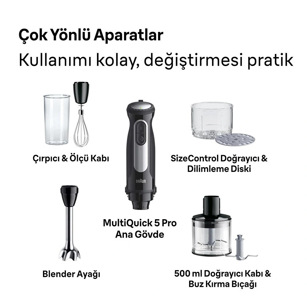Braun Multiquick 5 Pro Mq55254mbk El Ble görseli 4
