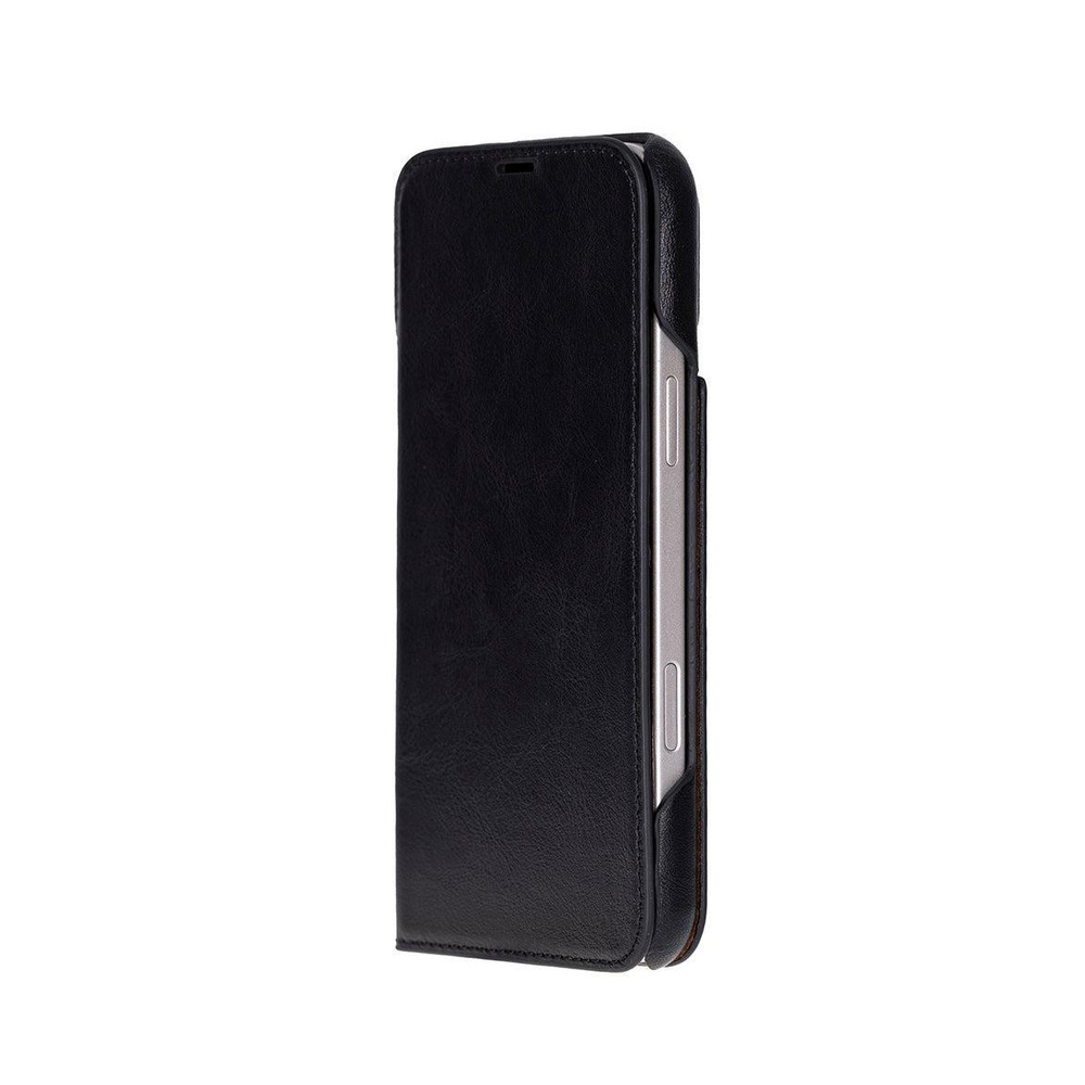 Bloominbag Bloomcase Magic Wallet Onyx Black Apple Iphone 17 Pro (6.3") Hakiki Deri Çıkarılabilir Cüzdanlı Telefon Kılıfı görseli 1