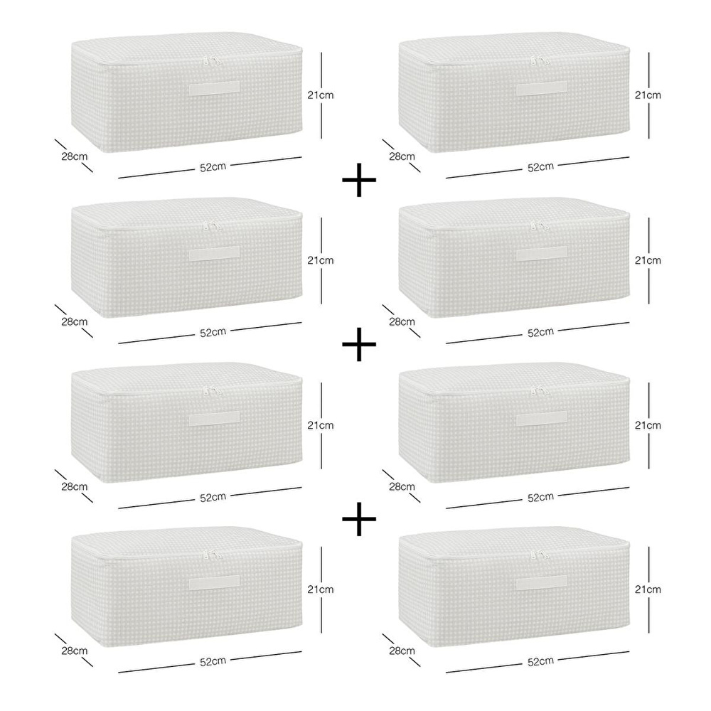 Home Wave 8'li Orta Boy Gri Pötikare Hurç Set 52 X 28 X 21 Cm görseli 5