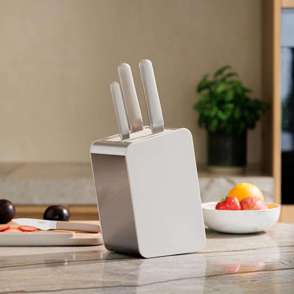 Berghoff Home Elements 6lı Bıçak Bloğu Seti Mushroom görseli 2