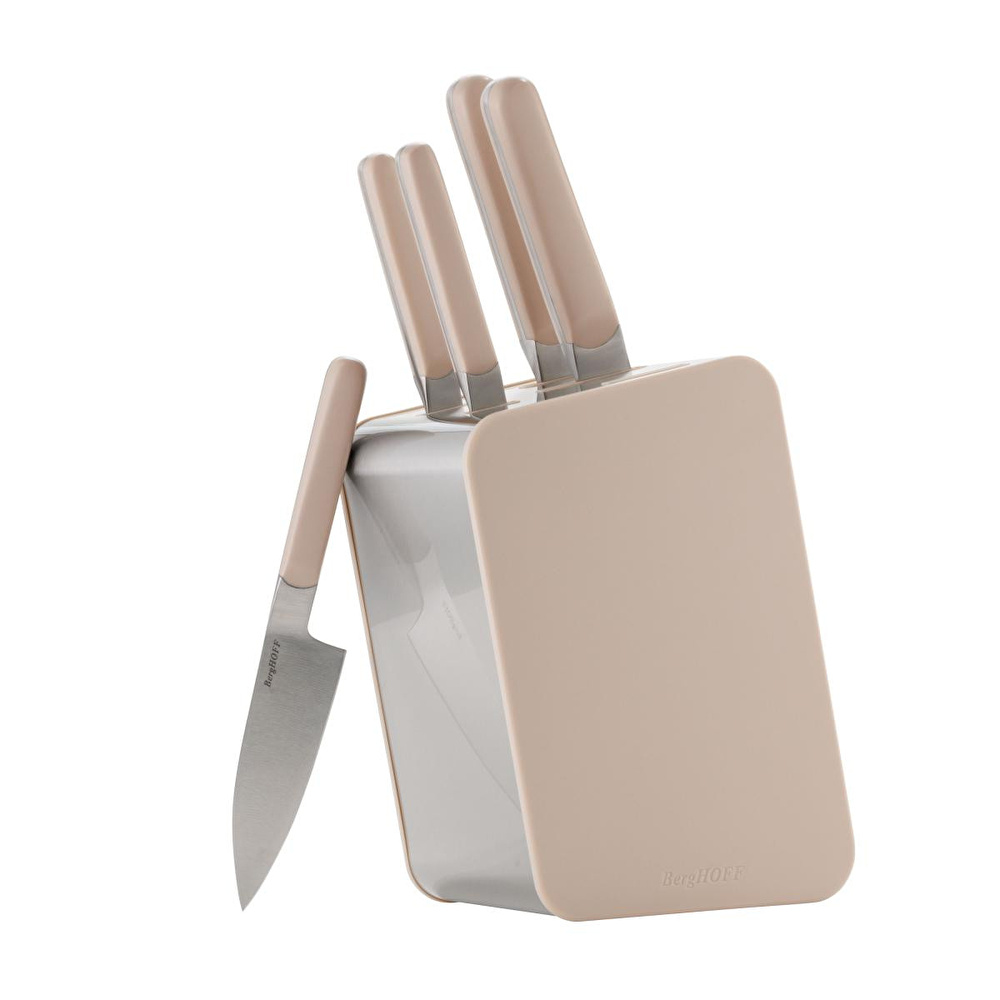 Berghoff Home Elements 6lı Bıçak Bloğu Seti Mushroom görseli 4