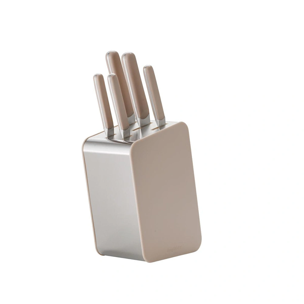 Berghoff Home Elements 6lı Bıçak Bloğu Seti Mushroom görseli 1