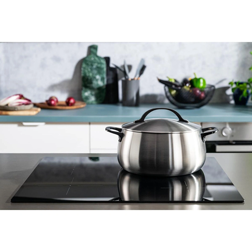 Berghoff Home Belly Kapaklı Tencere 24cm Füme Siyah görseli 2