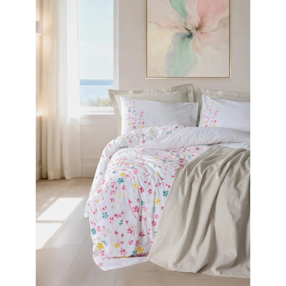 Cotton Box Vivid Tek Kişilik Pikeli Nevresim Takımı Flare Bej görseli 1