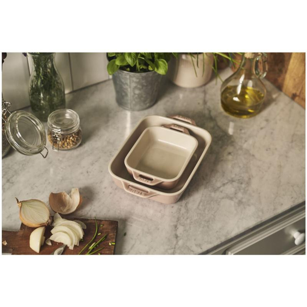 Staub Fırın Kabı Seti 2 Parça Açık Pembe görseli 4