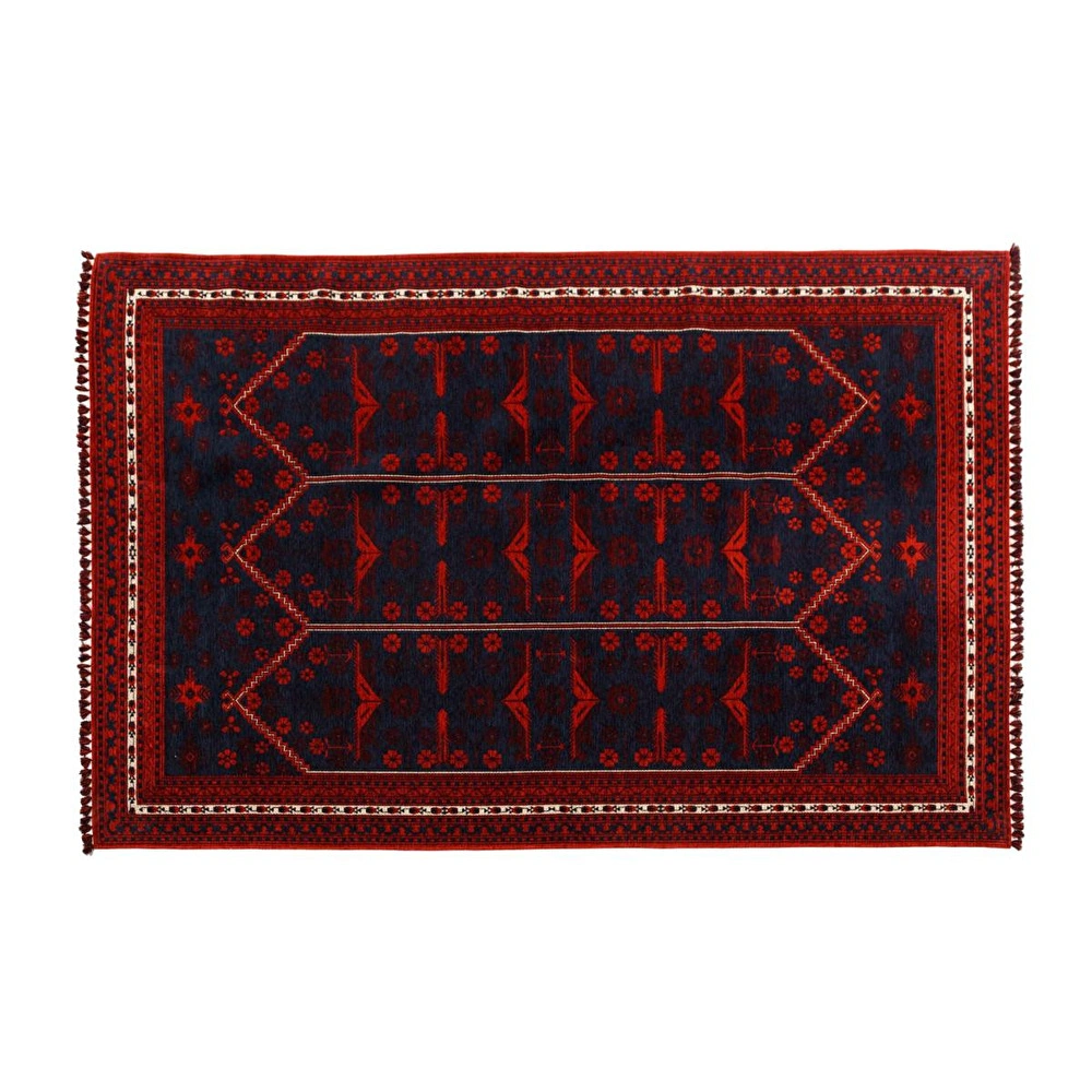 Mudo Home Jina Hali Kirmizi Laci̇vert 200x300 görseli 1