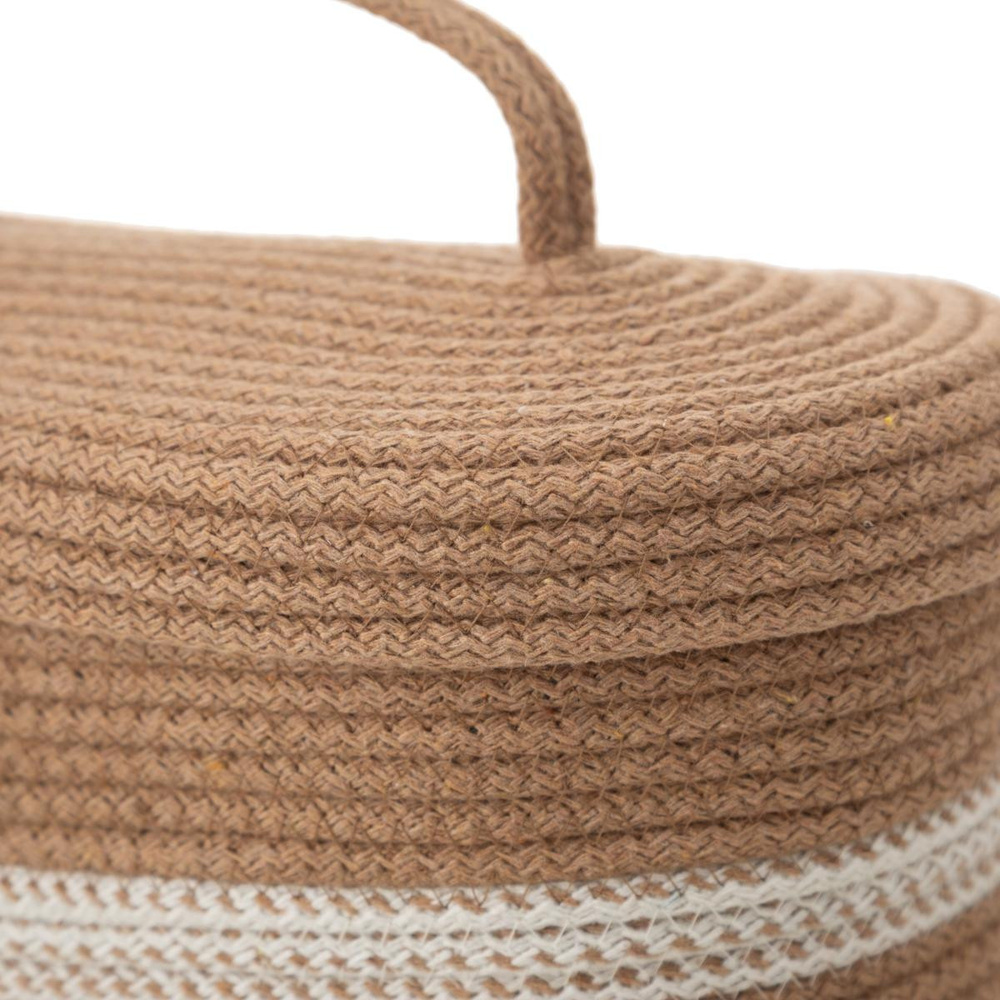 Mudo Home Venus Oval Düzenleyi̇ci̇ Sepet Kahve 30x13x11 Cm görseli 5