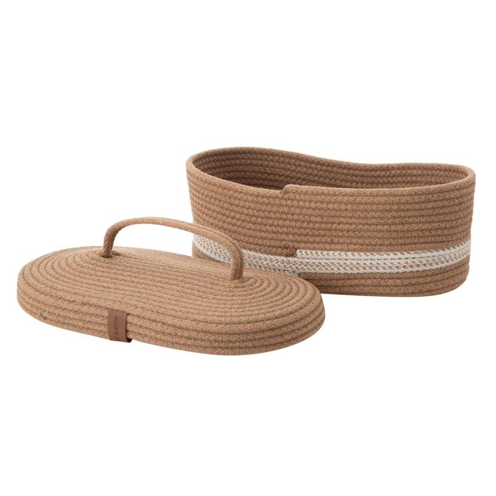 Mudo Home Venus Oval Düzenleyi̇ci̇ Sepet Kahve 30x13x11 Cm görseli 3
