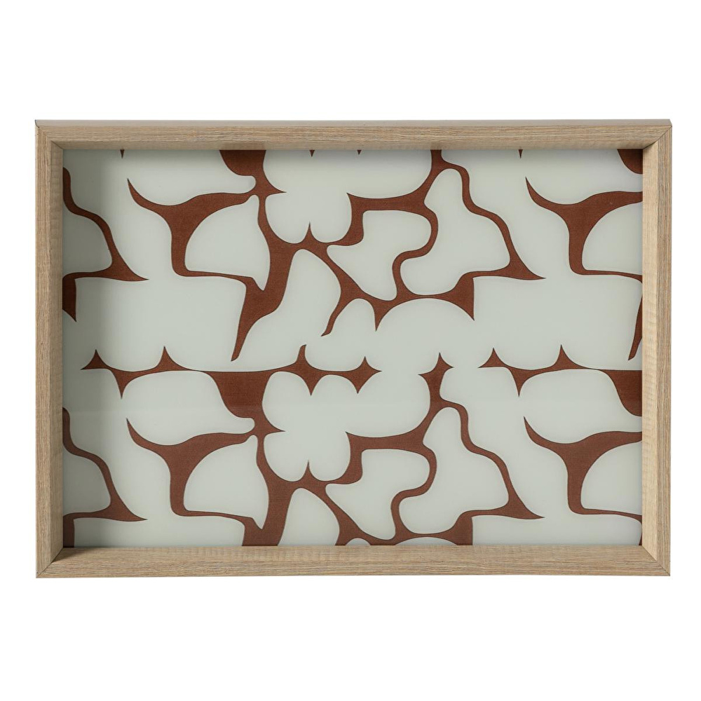 Mudo Home Soft Brown Dekorati̇f Tepsi̇ 31x42 Cm görseli 1