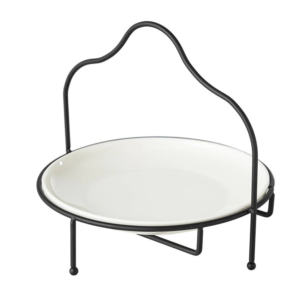 Mudo Home Gurme Standli Sunum 22cm - Si̇yah görseli 2