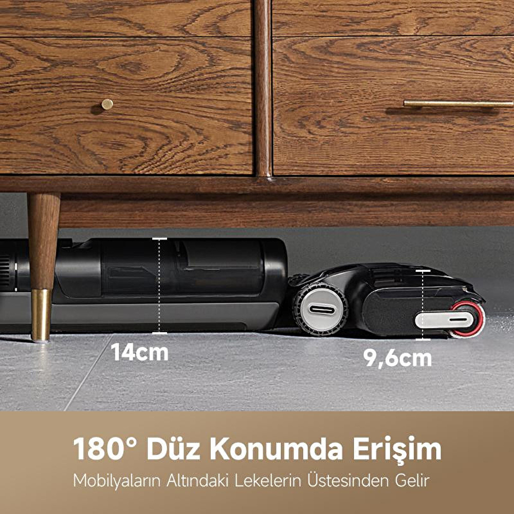 Dreame H12 Pro Flexreach Islak Ve Kuru Süpürge, 18.000 Pa Güçlü Vakum görseli 3