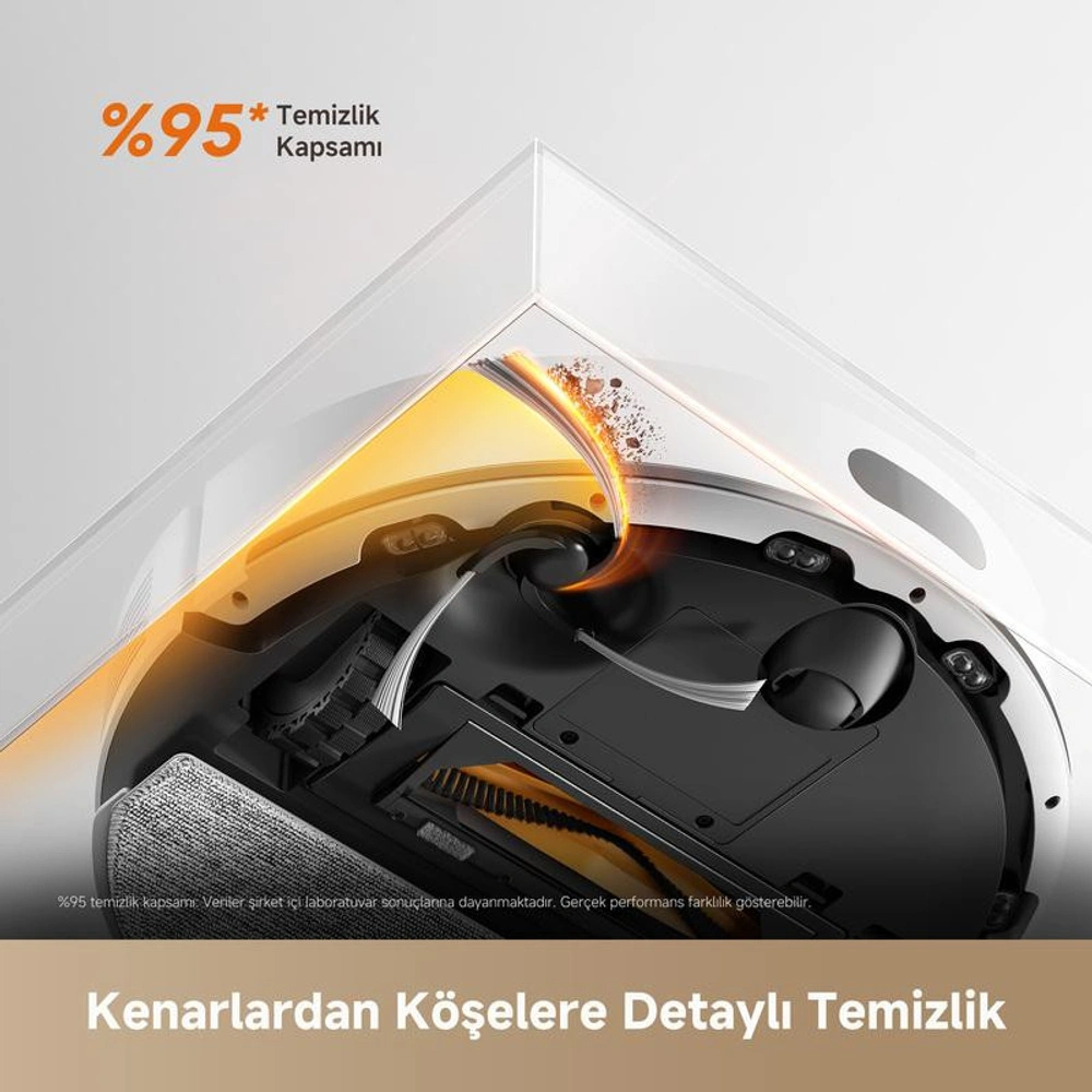 Dreame F20 Robot Süpürge Beyaz, 20.000pa Emiş Gücü görseli 5