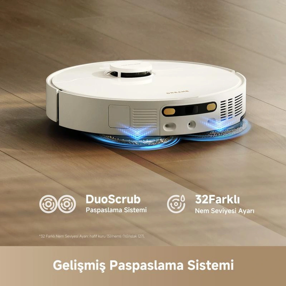 Dreame L50 Ultra Ce Robot Süpürge Beyaz, 25.000pa Emiş Gücü görseli 5