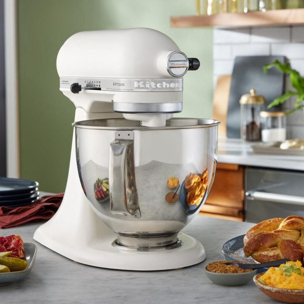 Kitchenaid Artisan 4,8 L Oynar Başlıklı Stand Mikser - Porcelaın Whıte görseli 5