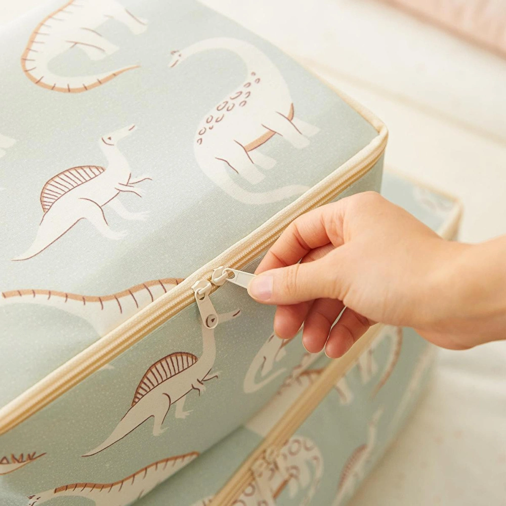 Ocean Home Textile 4'lü Çocuk Odası Dinozor Hurç Set 2 Adet 30 X 22 X 18 / 2 Adet 52 X 28 X 21 Cm görseli 4