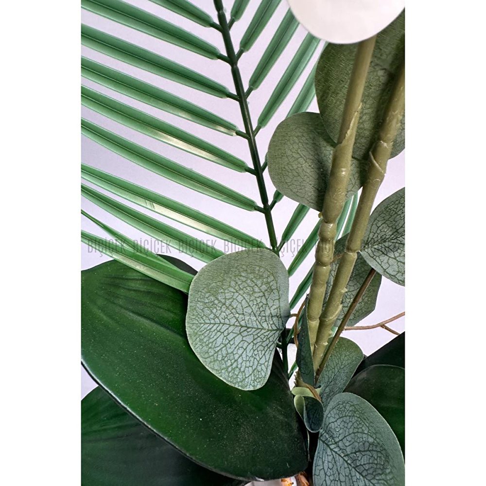 Biçiçek Yapay Phalaenopsis Orkide Buyuk Boy görseli 6