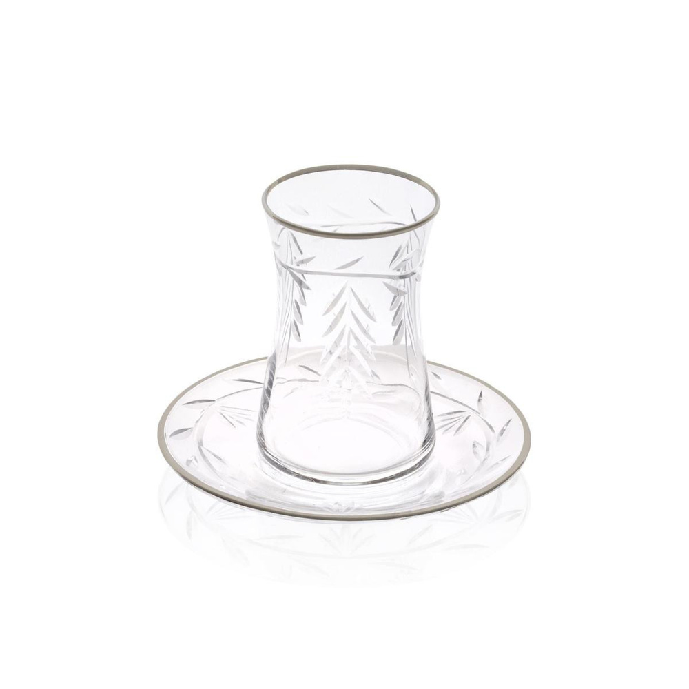 The Mia Leaf Çay Seti Gümüş 12 Parça görseli 2