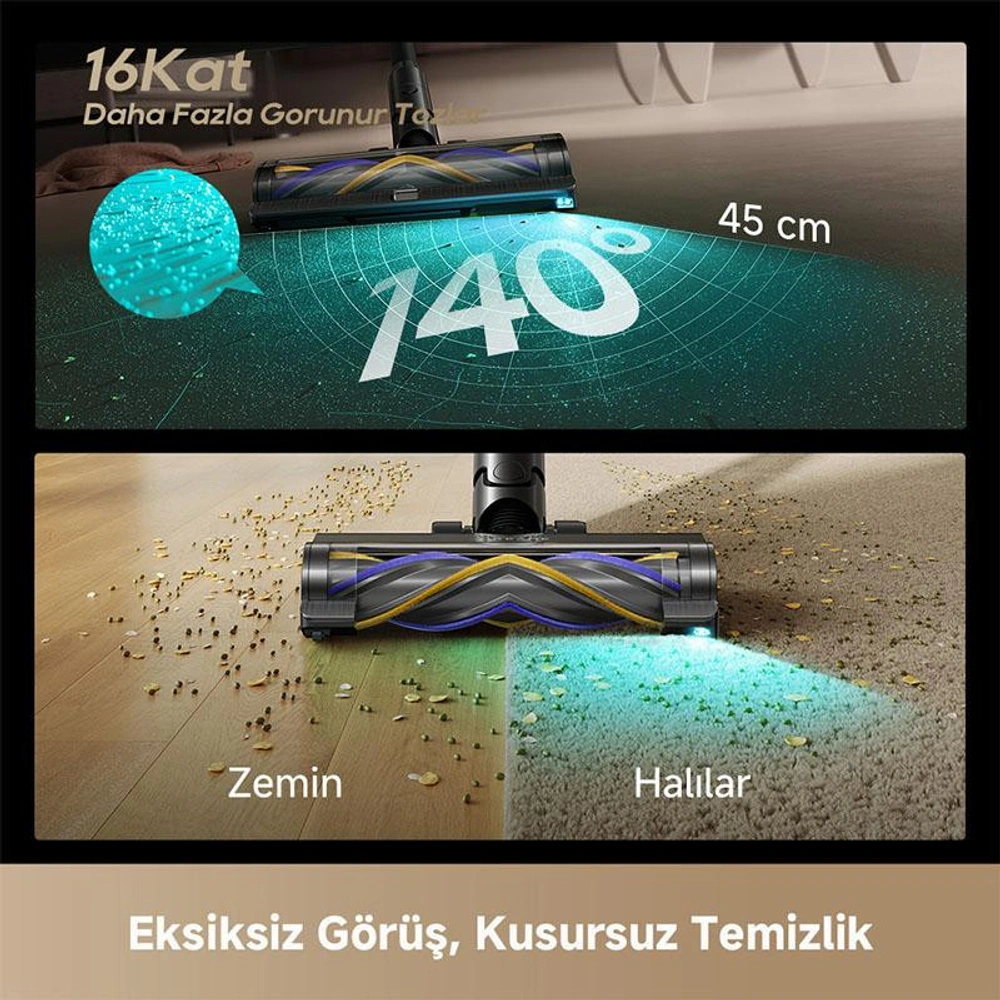 Dreame Z30 Slim Kablosuz Dikey Süpürge görseli 3
